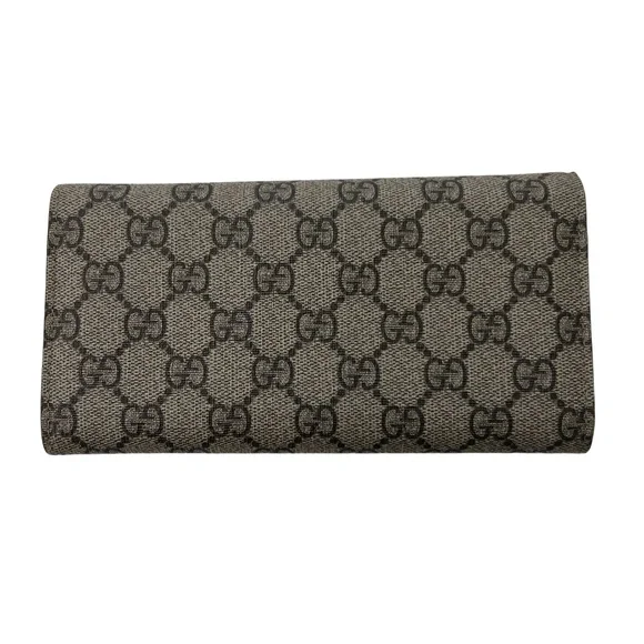 Gucci Authentic GG Canvas Green Heart Patch Long Wallet Monogram Limited Edition - Picture 4 of 12